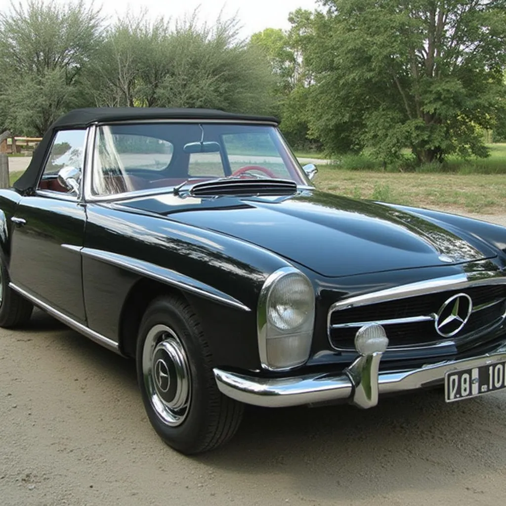 Mercedes Pagoda după restaurare